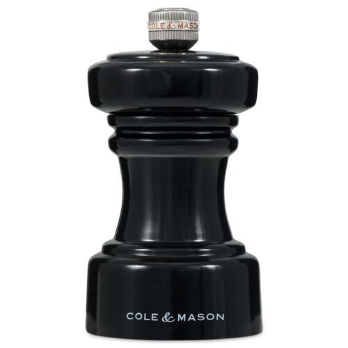 Cole & Mason Hoxton Black Gloss Salt Mill 104mm